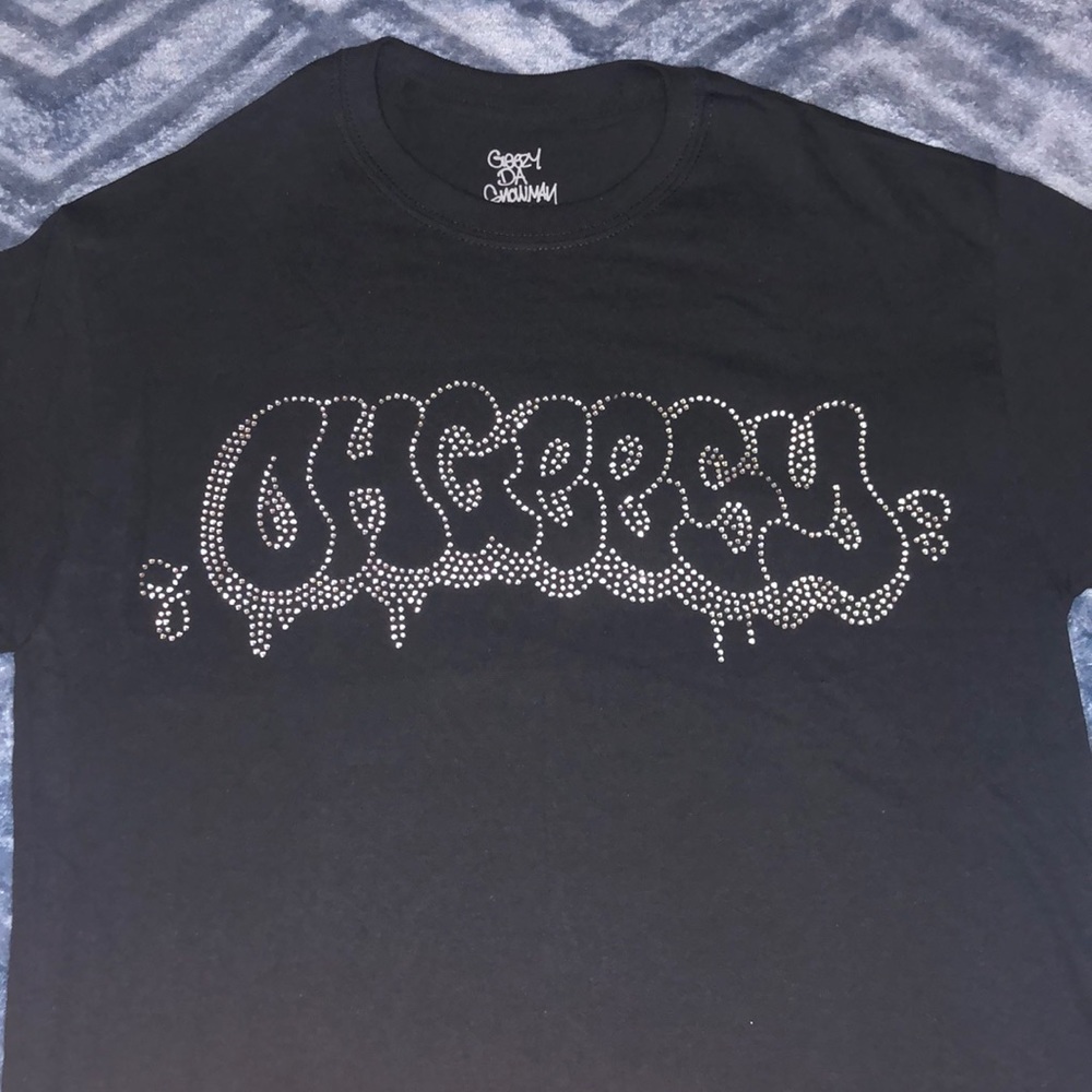 Geesy Da Snowman Rhinestone tee size M